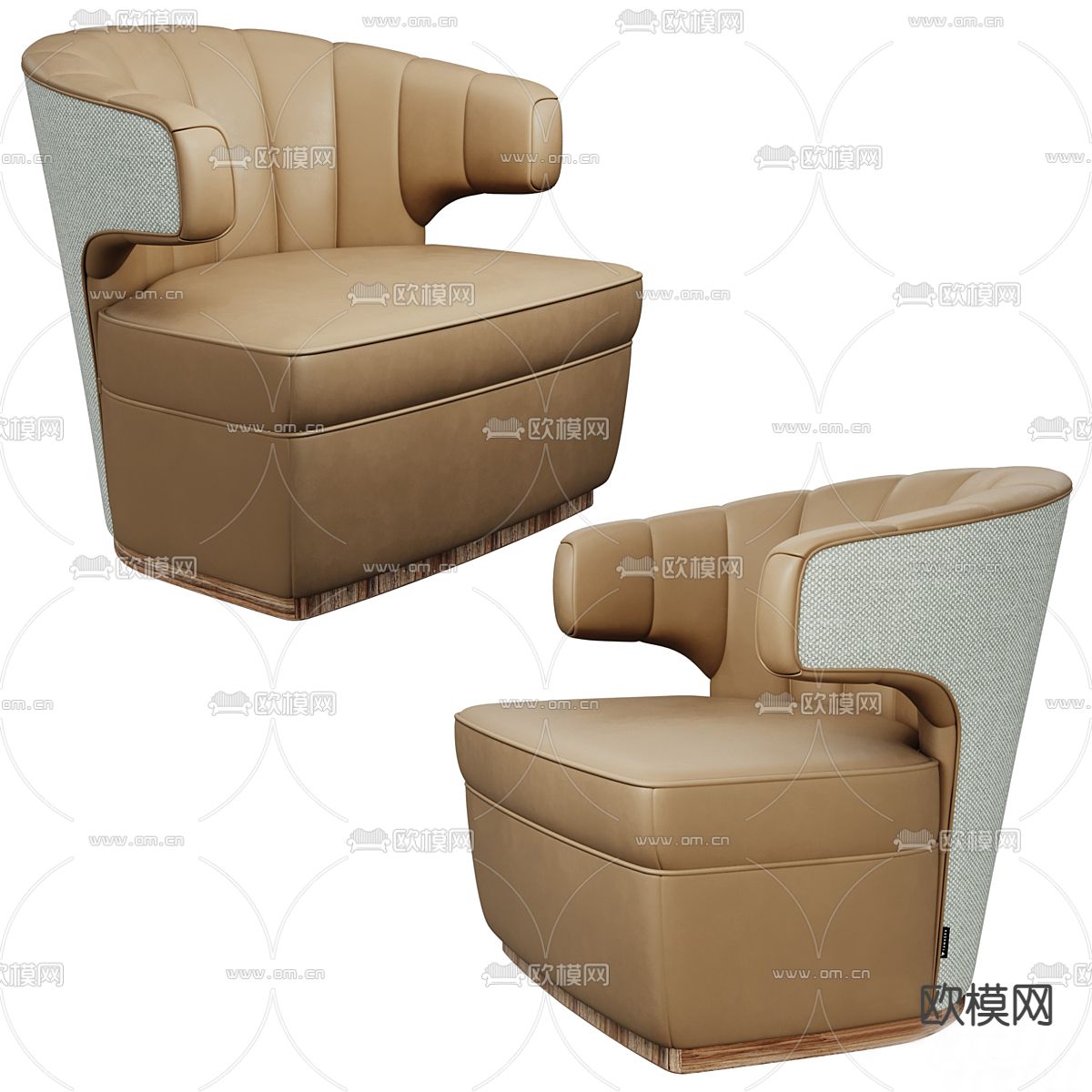 轻奢沙发 单人沙发3d模型下载