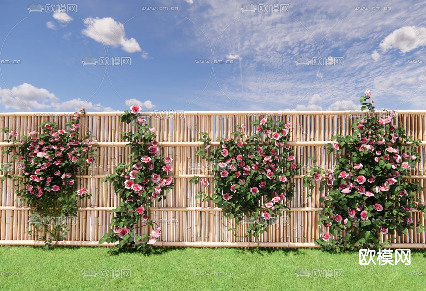 花藤 花架su模型下载（渲染图1）