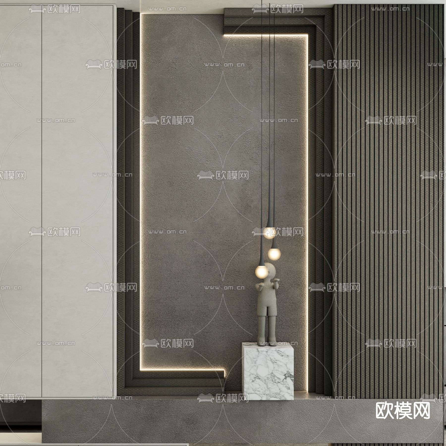 玄关鞋柜3d模型