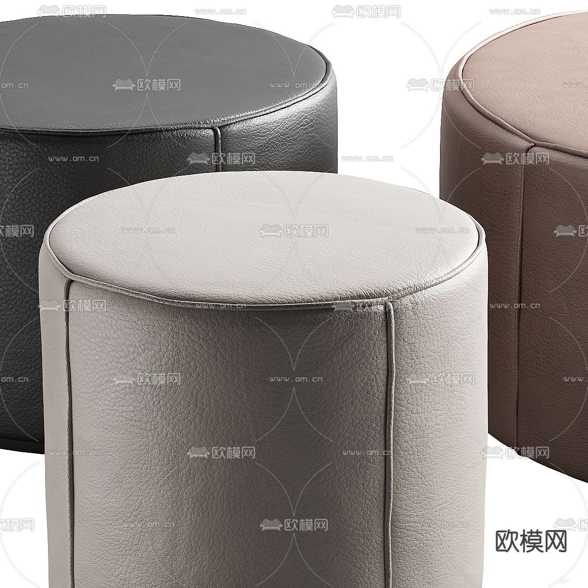 pertica  凳子 沙发凳  换衣凳3d模型下载（渲染图2）