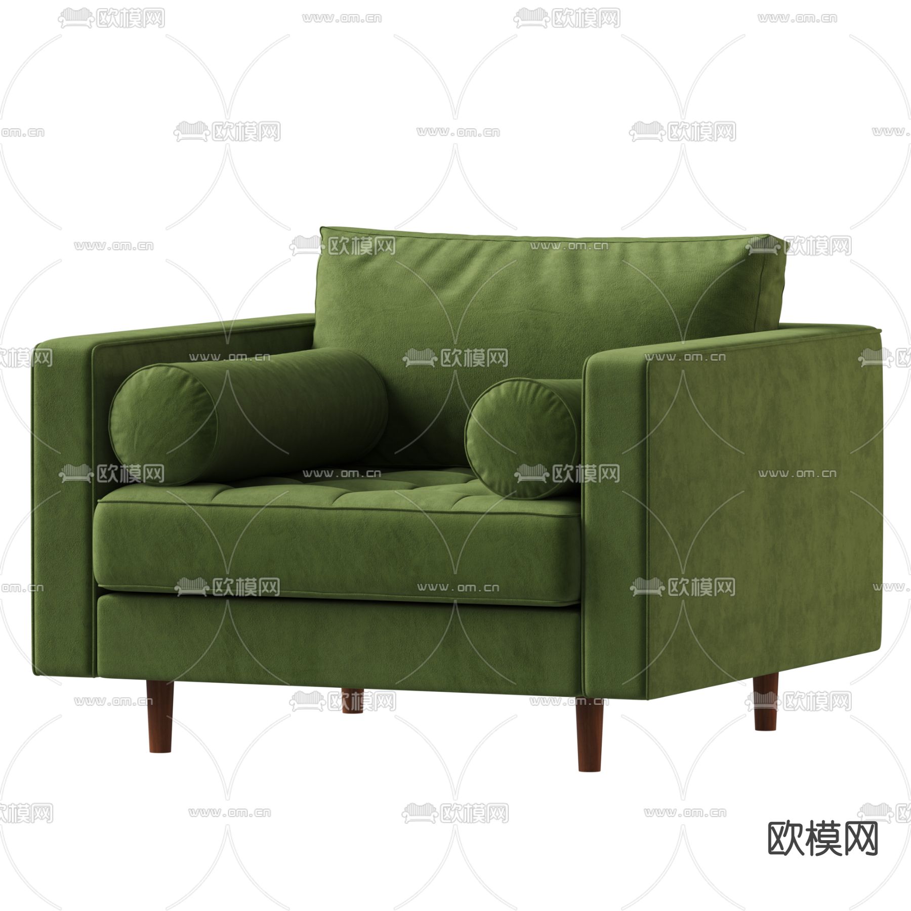 单人沙发 休闲沙发3d模型下载（渲染图2）