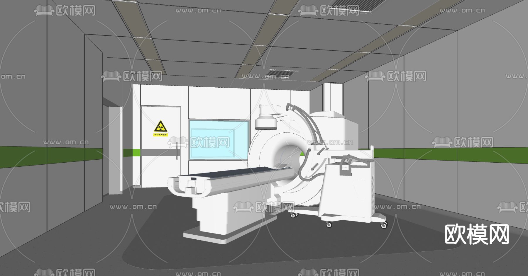 医院 ct室su模型下载（渲染图2）