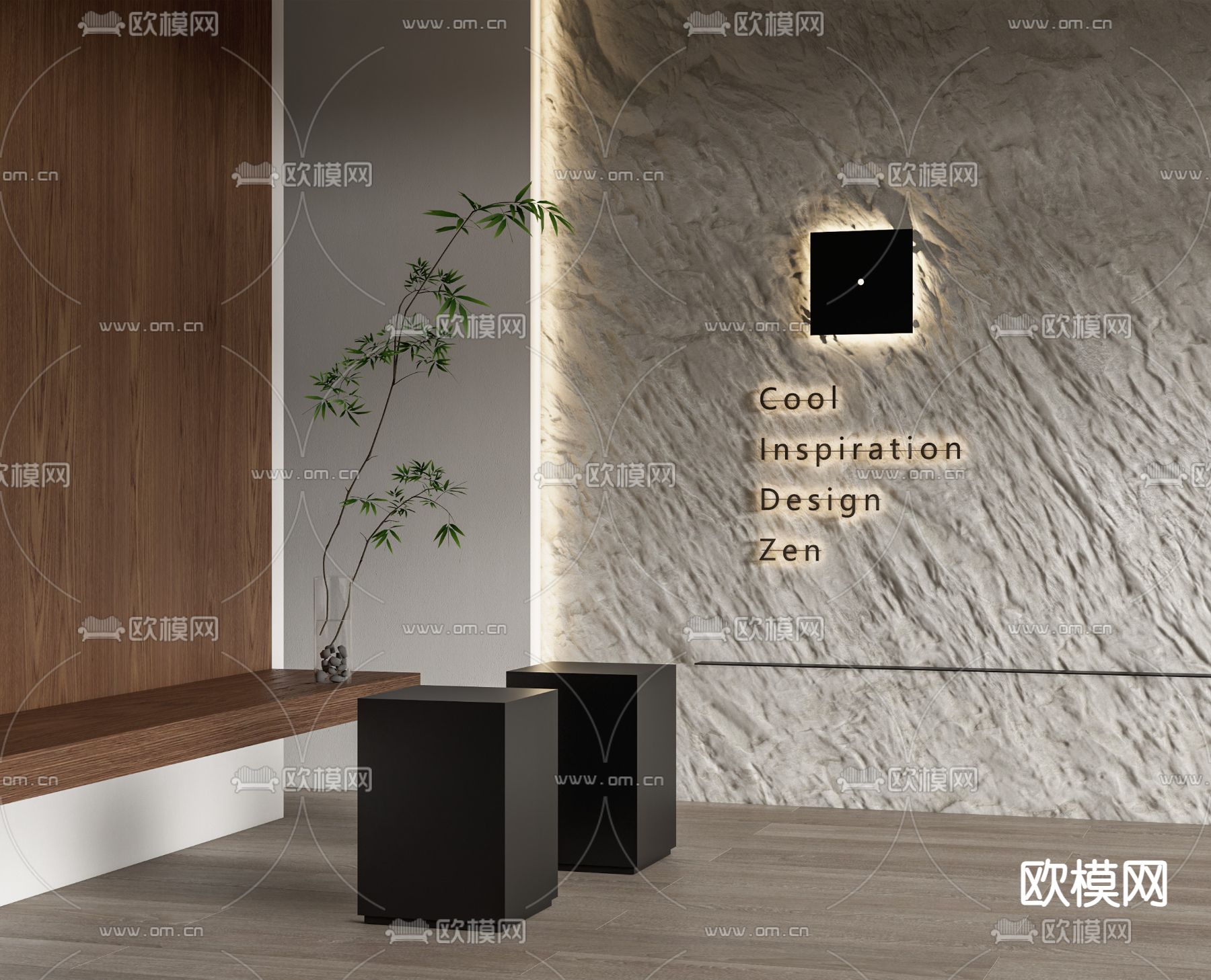 毛石墙 岩石墙 背景墙su模型下载_ID14075834_sketchup模型下载-欧模网