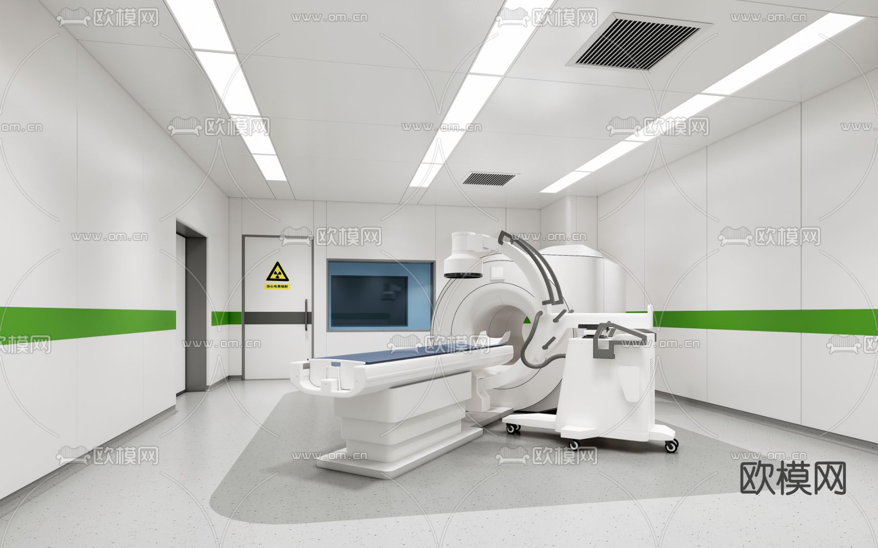 医院 ct室su模型下载（渲染图1）