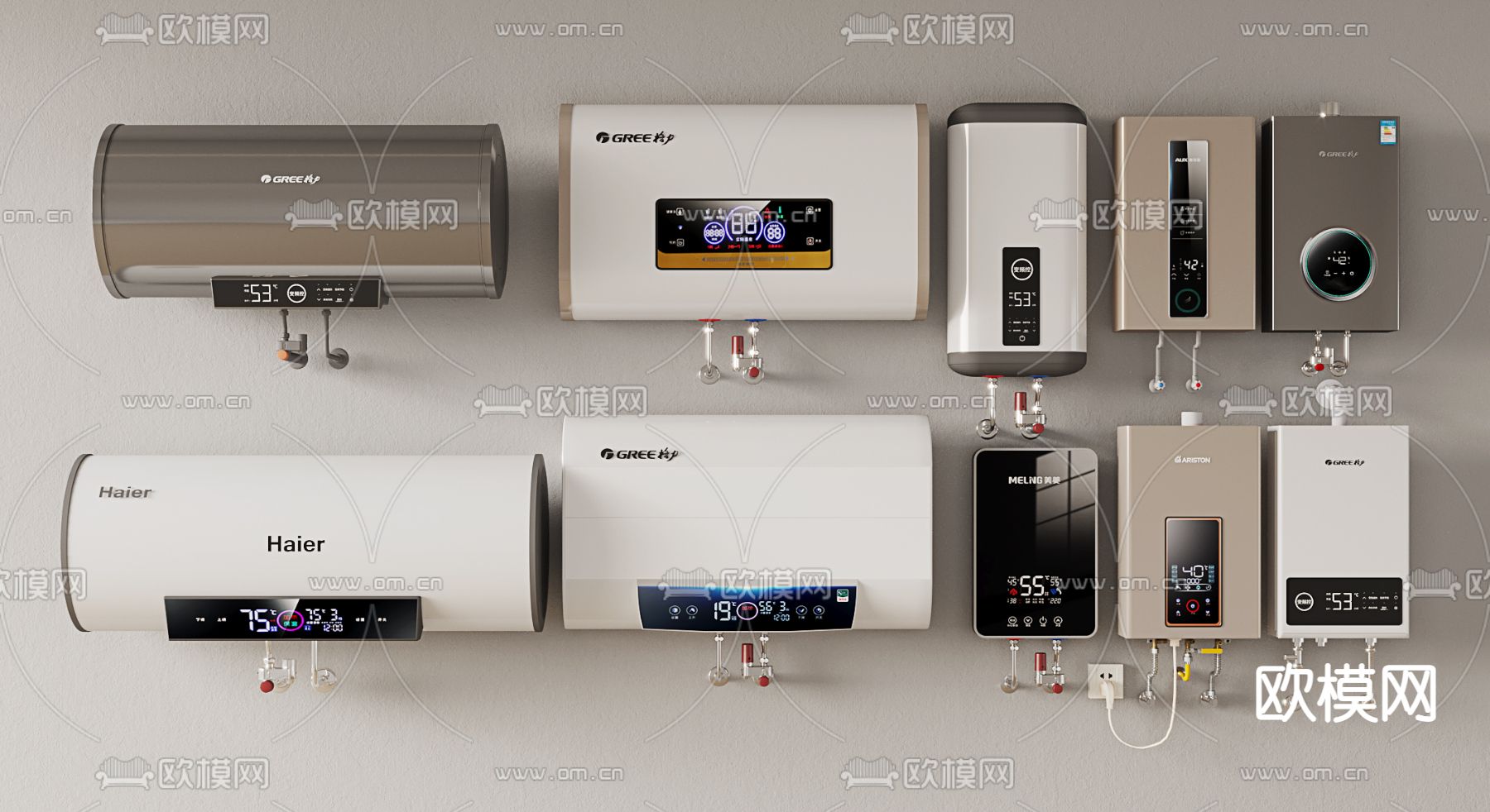 电热水器3d模型下载