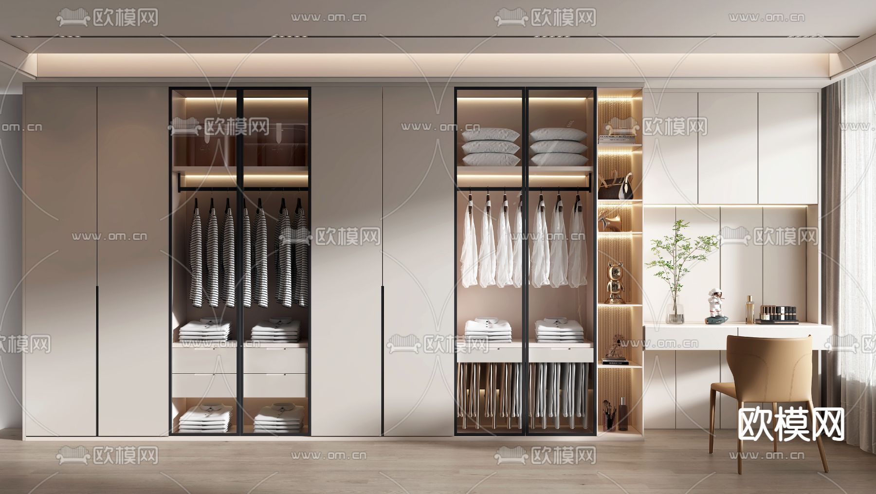 衣柜 衣橱3d模型下载