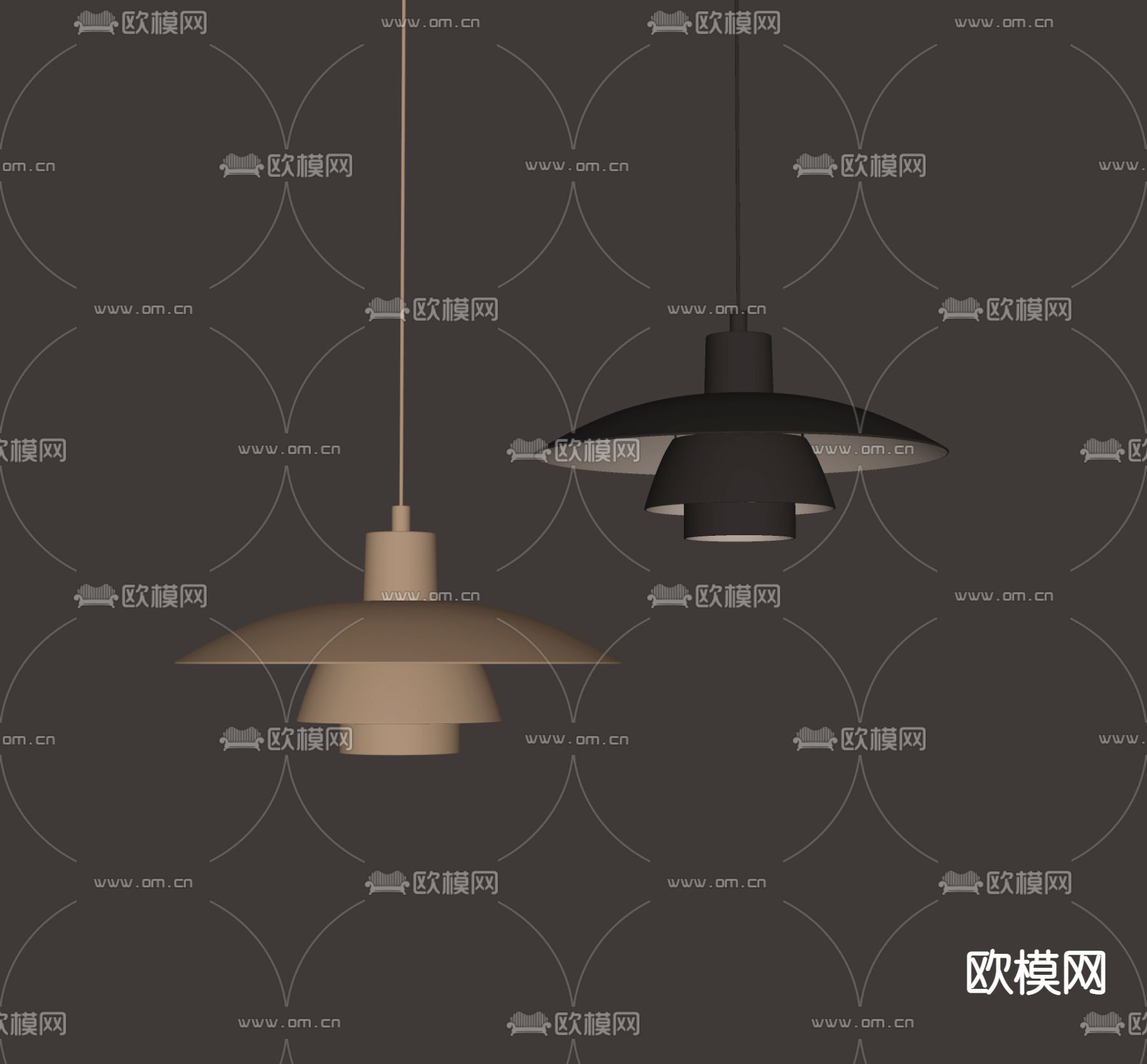 吊灯su模型下载（渲染图2）
