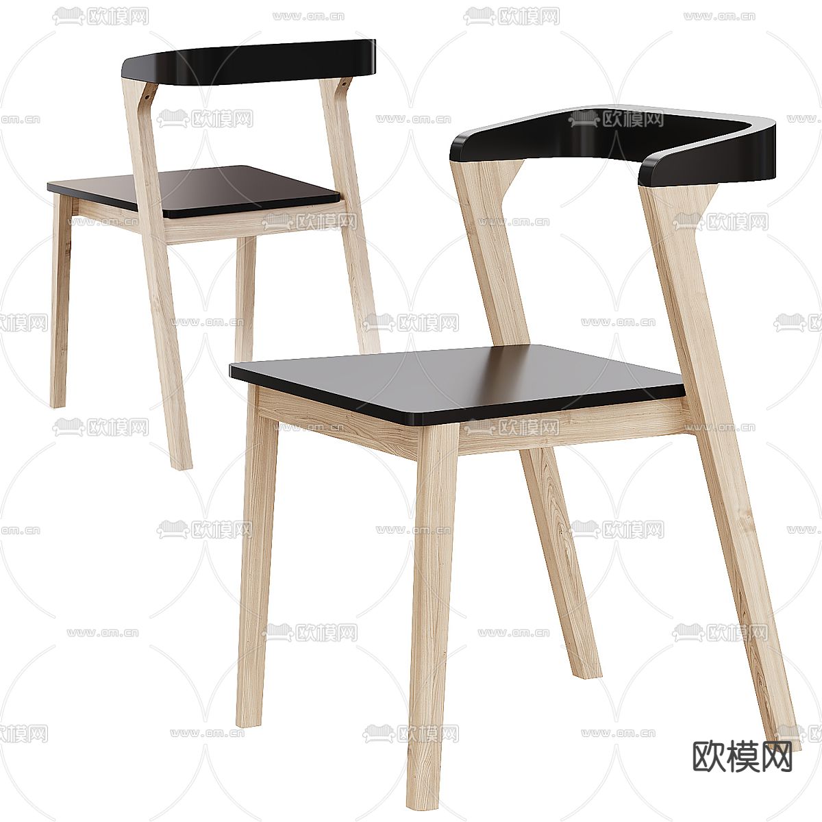 北欧椅子3d模型下载