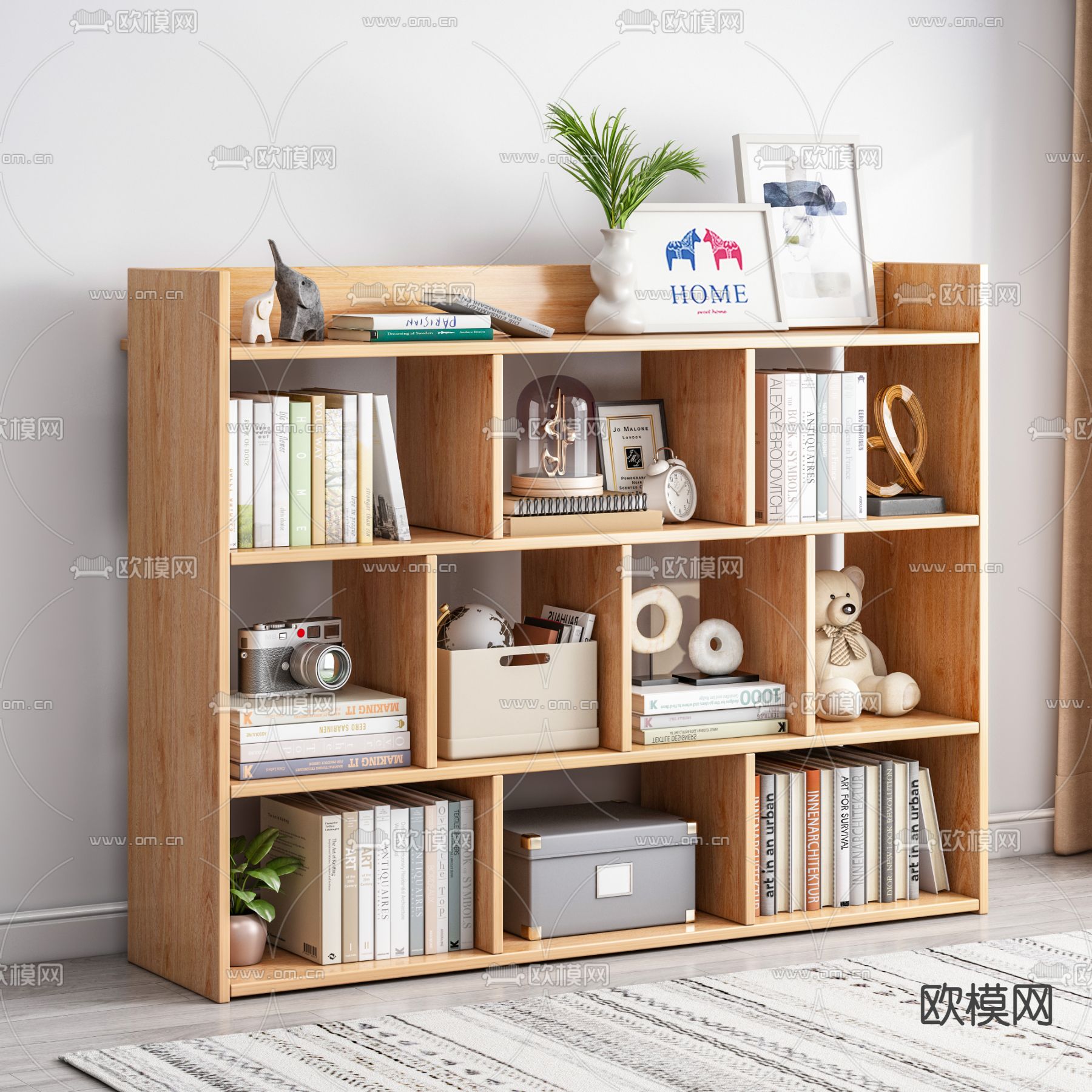 书柜 储物柜 矮柜3d模型下载