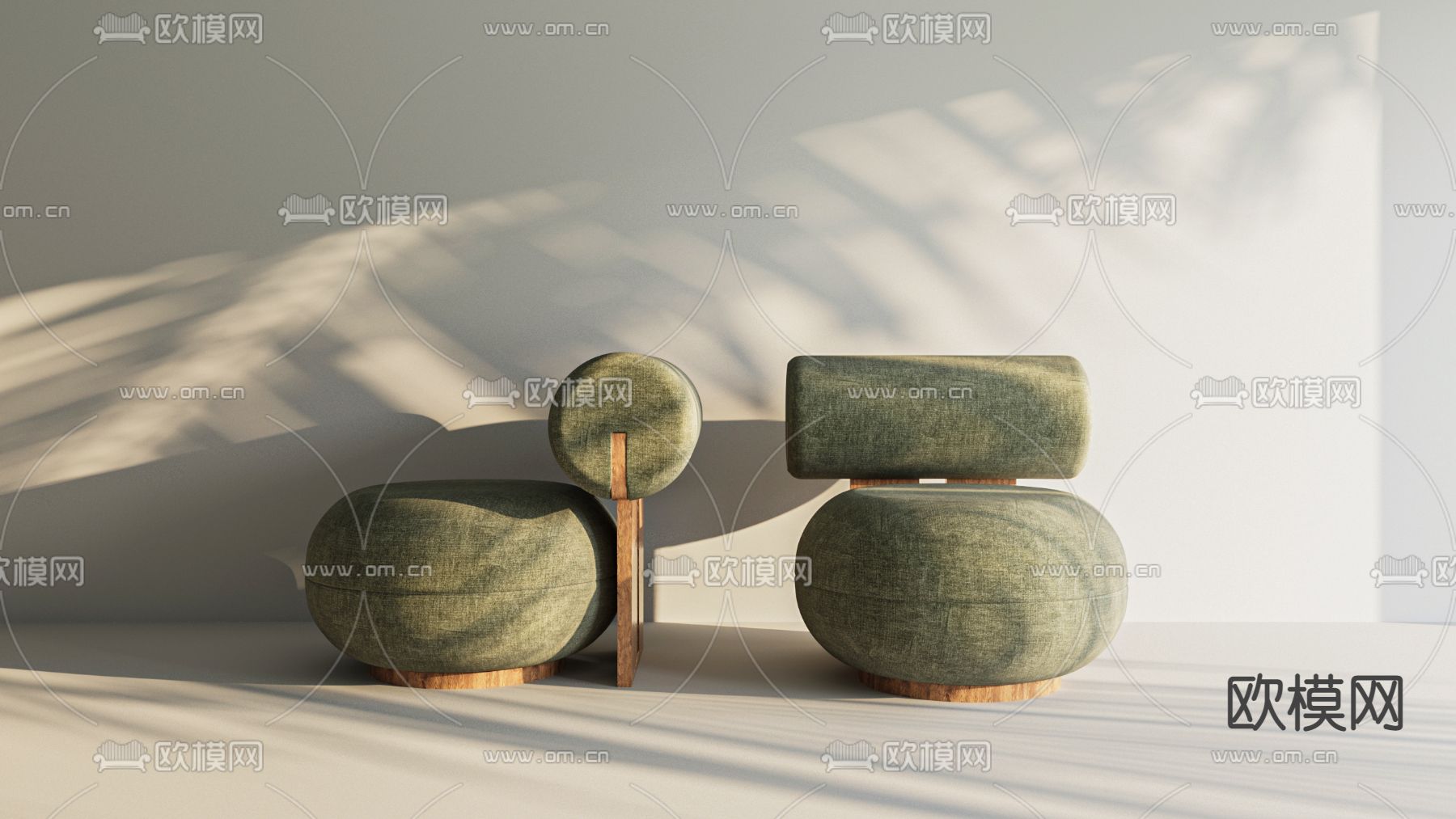 单人沙发3d模型下载