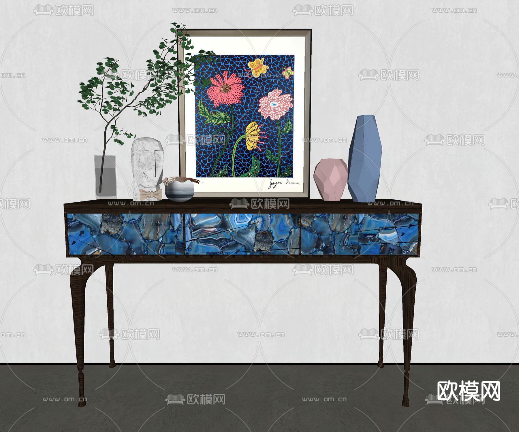 端景台su模型下载（渲染图2）