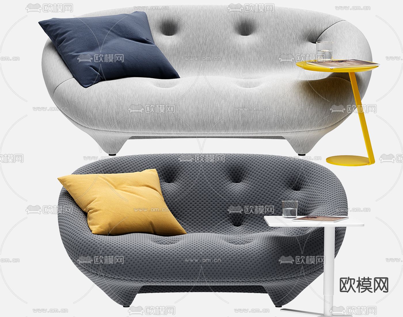 Ligne Roset 双人沙发su模型