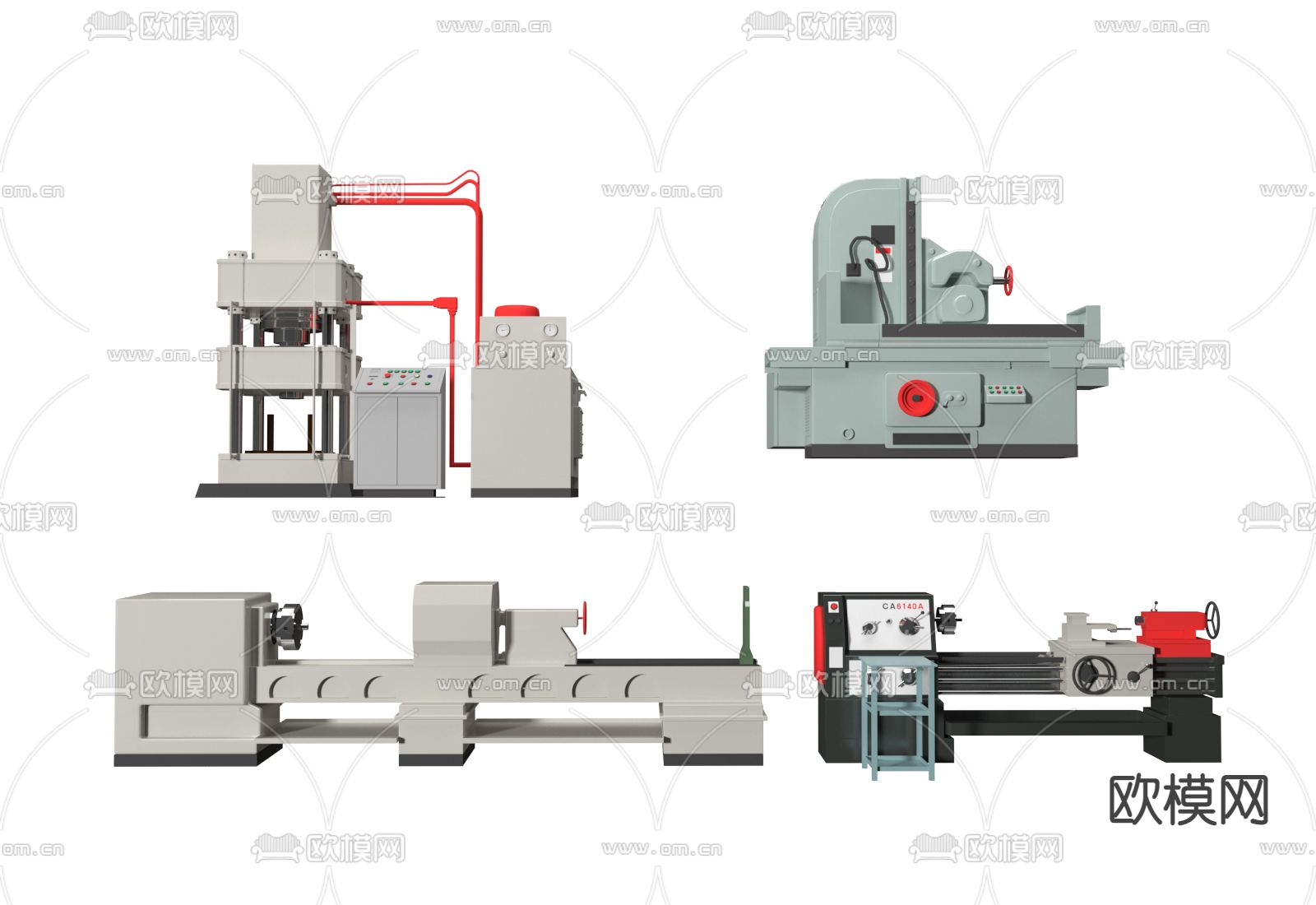 工厂机器3d模型下载（渲染图1）