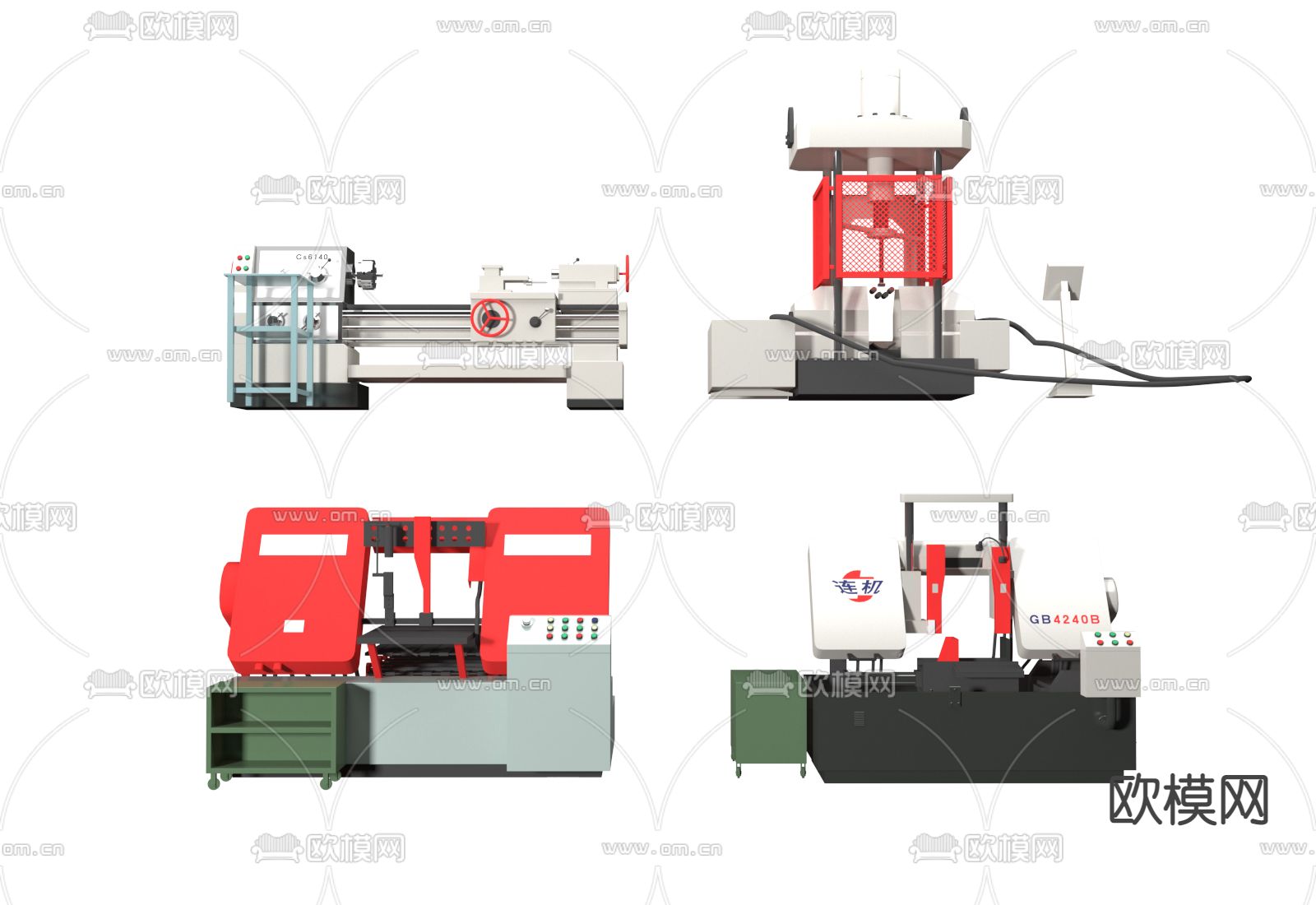 工厂机器3d模型下载（渲染图1）