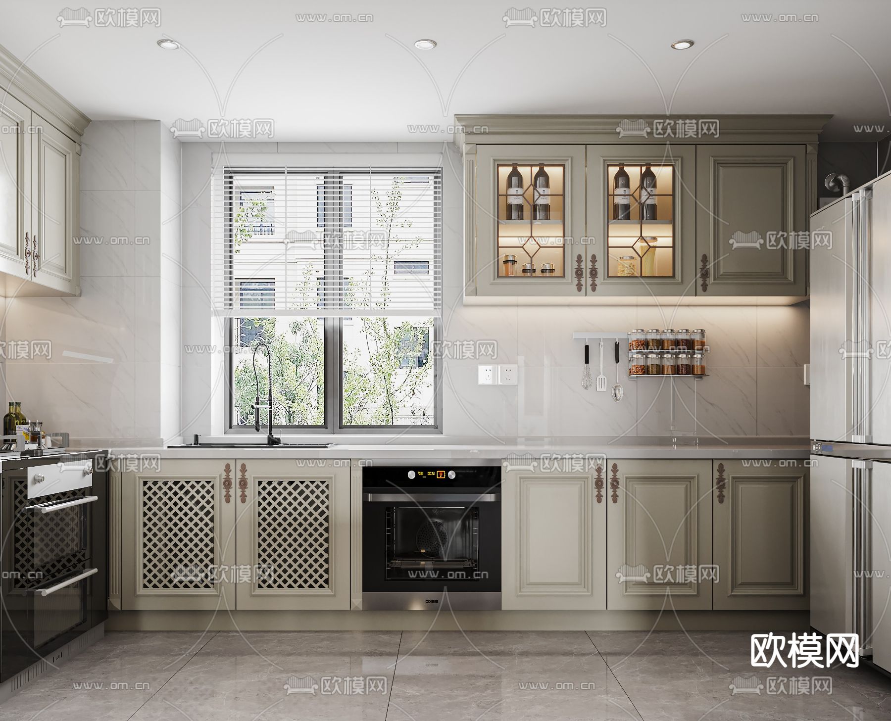 欧式客厅3d模型下载（渲染图4）