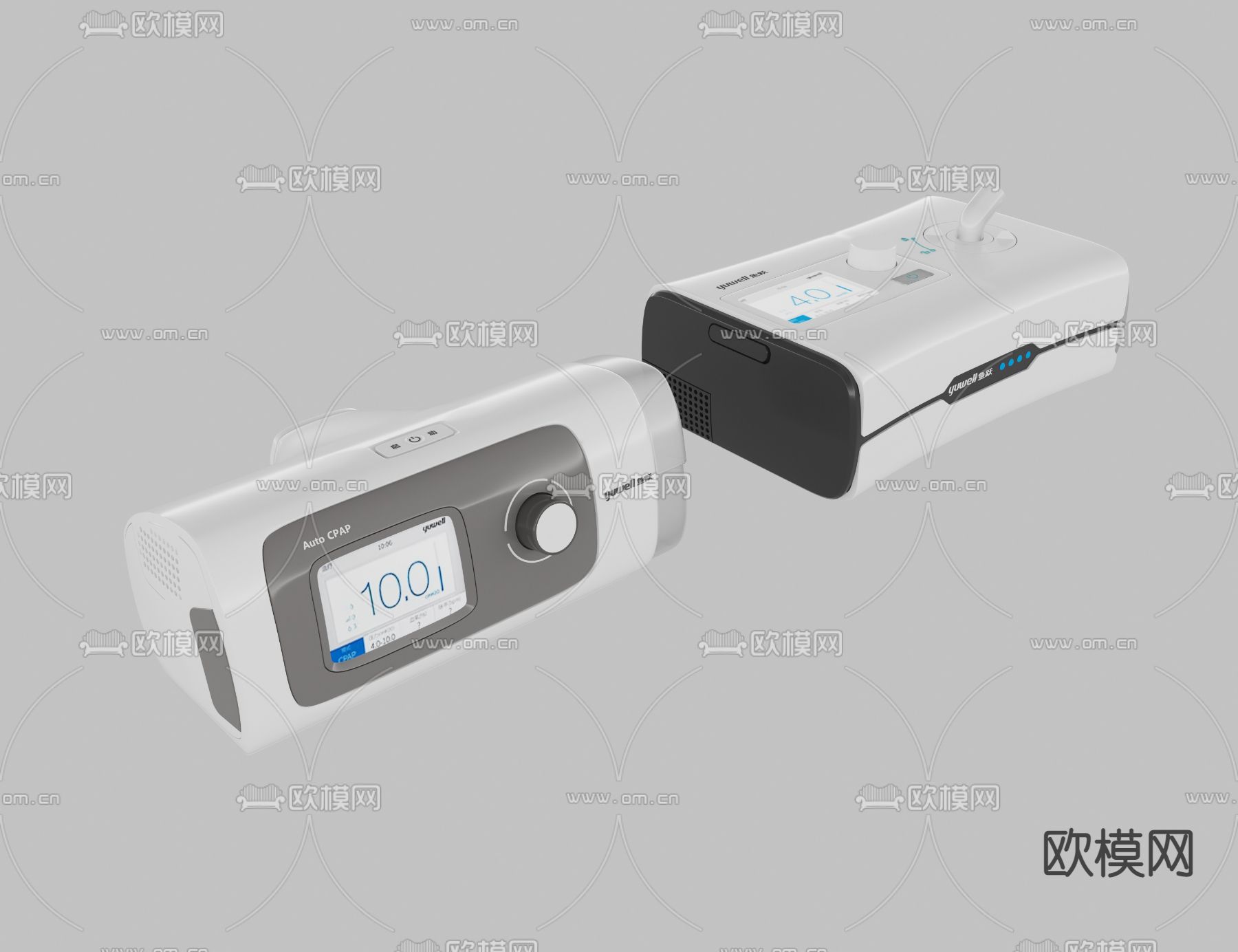 呼吸机3d模型下载（渲染图1）