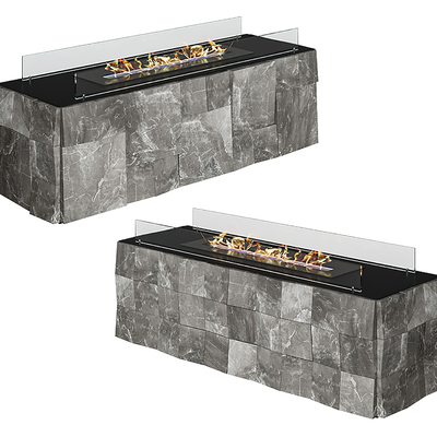 kvadro 壁炉 火炉su模型