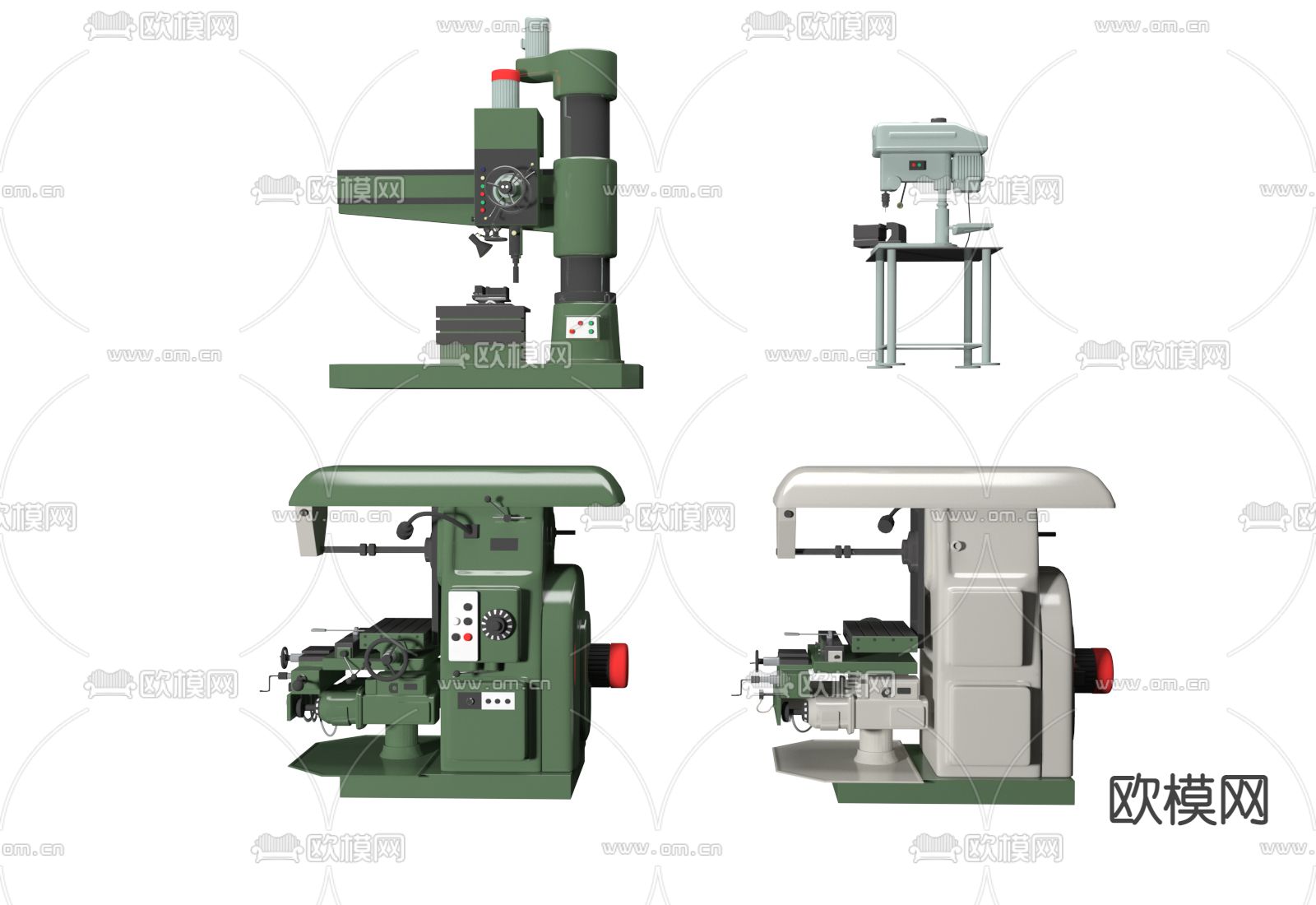 工厂机器3d模型下载（渲染图2）