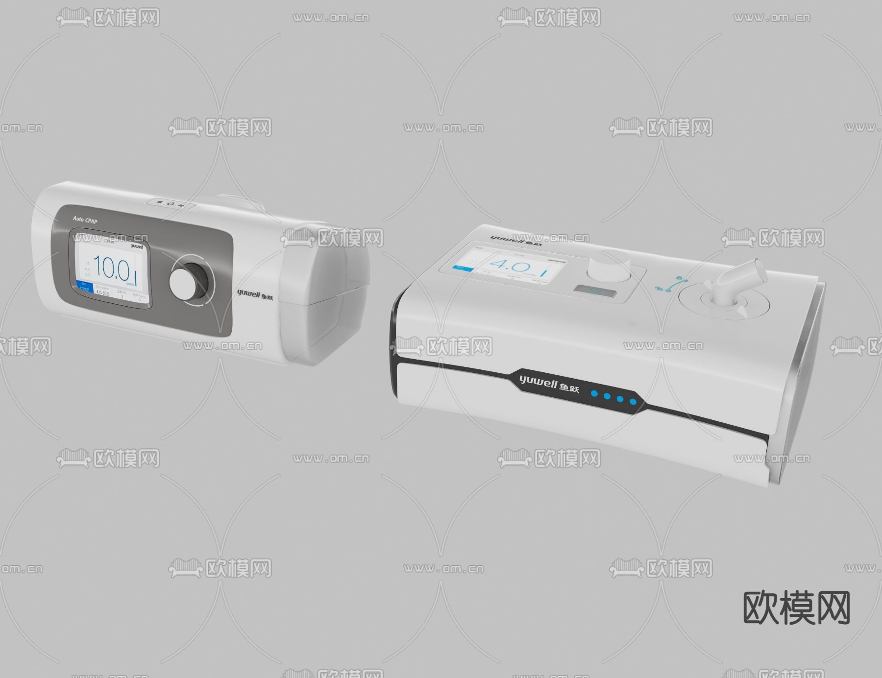 呼吸机3d模型下载（渲染图2）