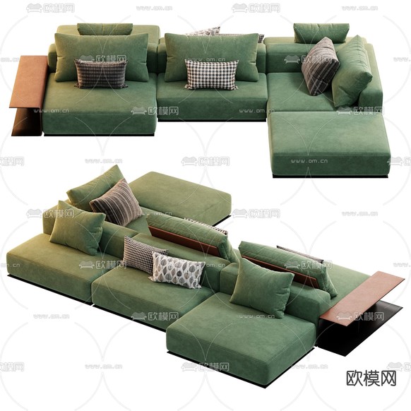 Poliform 模块沙发3d模型下载(渲染图5)