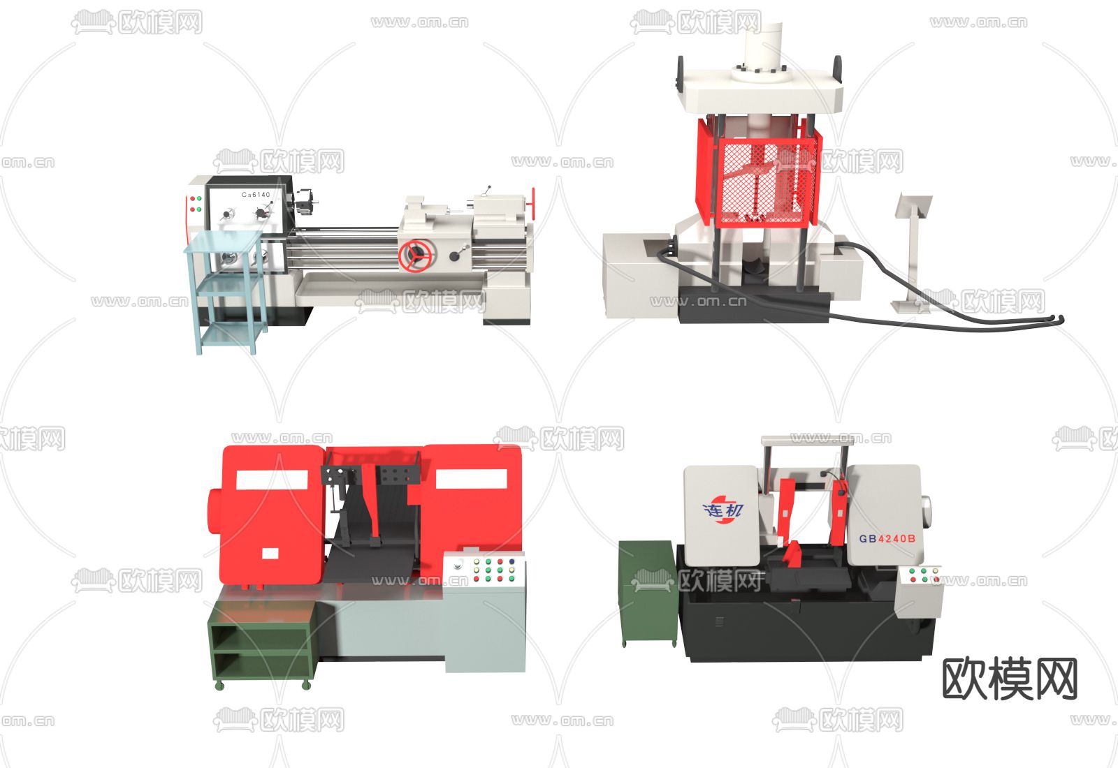 工厂机器3d模型下载（渲染图2）