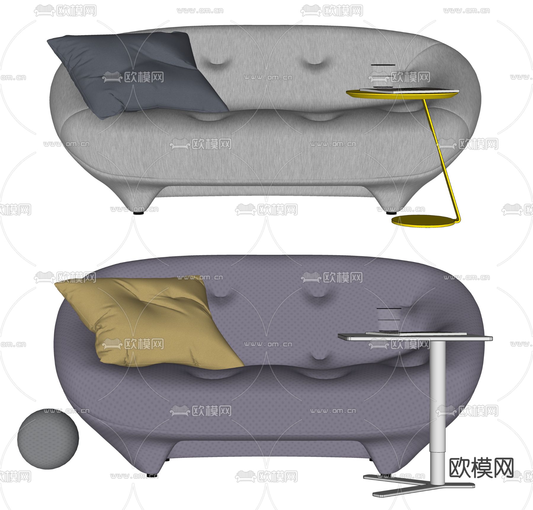 Ligne Roset 双人沙发su模型