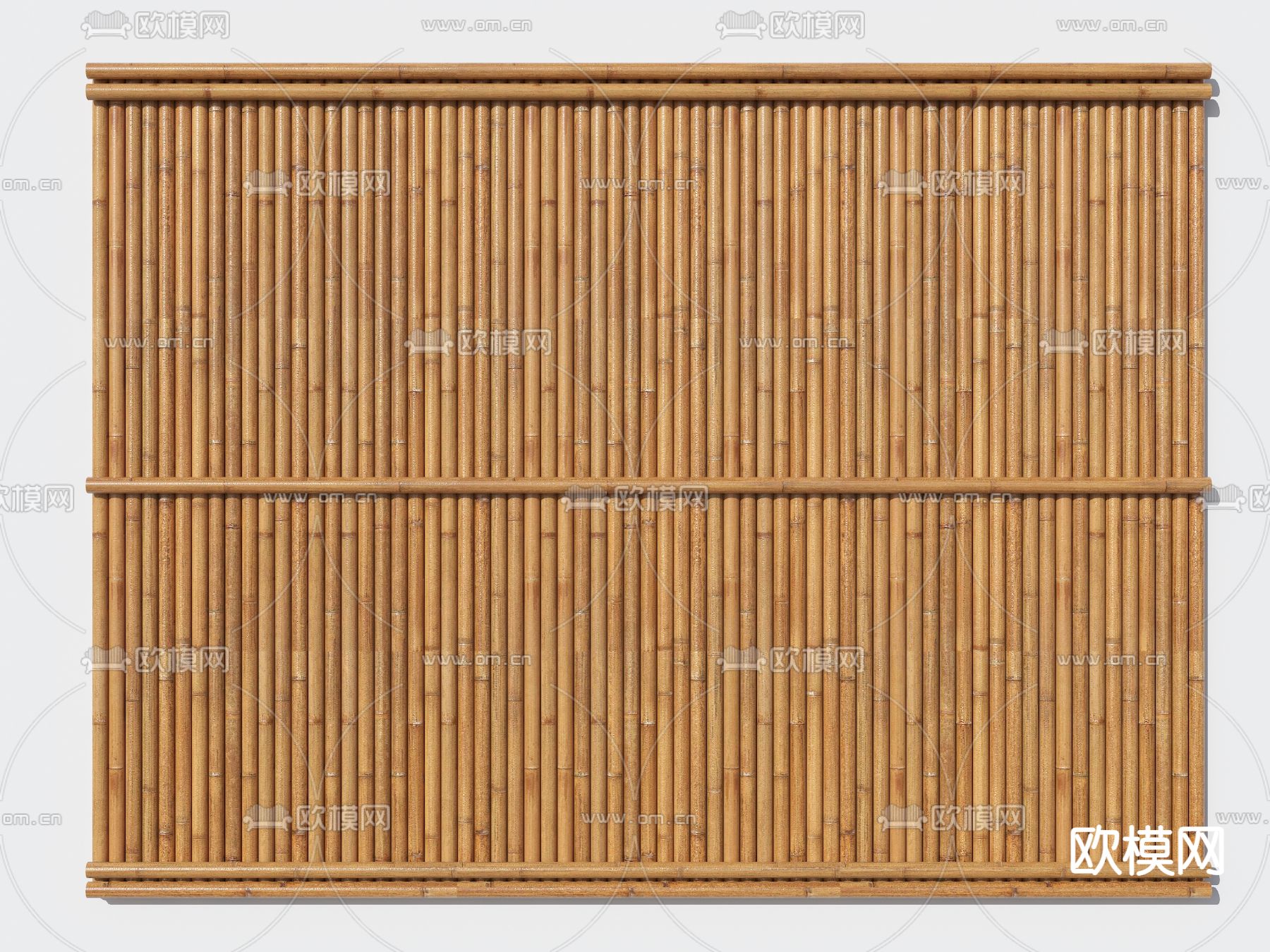 竹篱笆 竹围墙3d模型下载