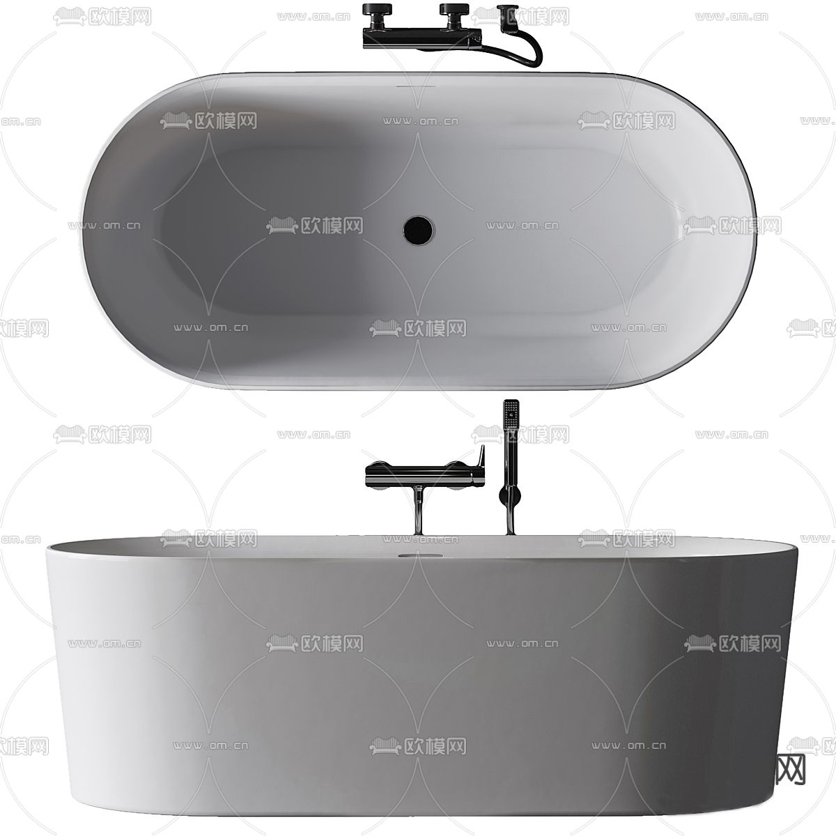 浴缸3d模型下载