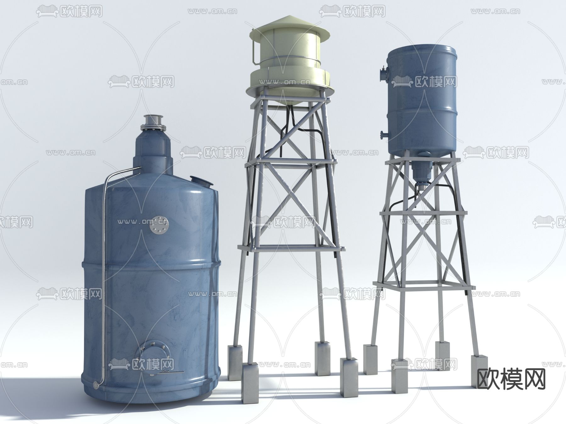 储水设备 水塔 储水罐3d模型下载