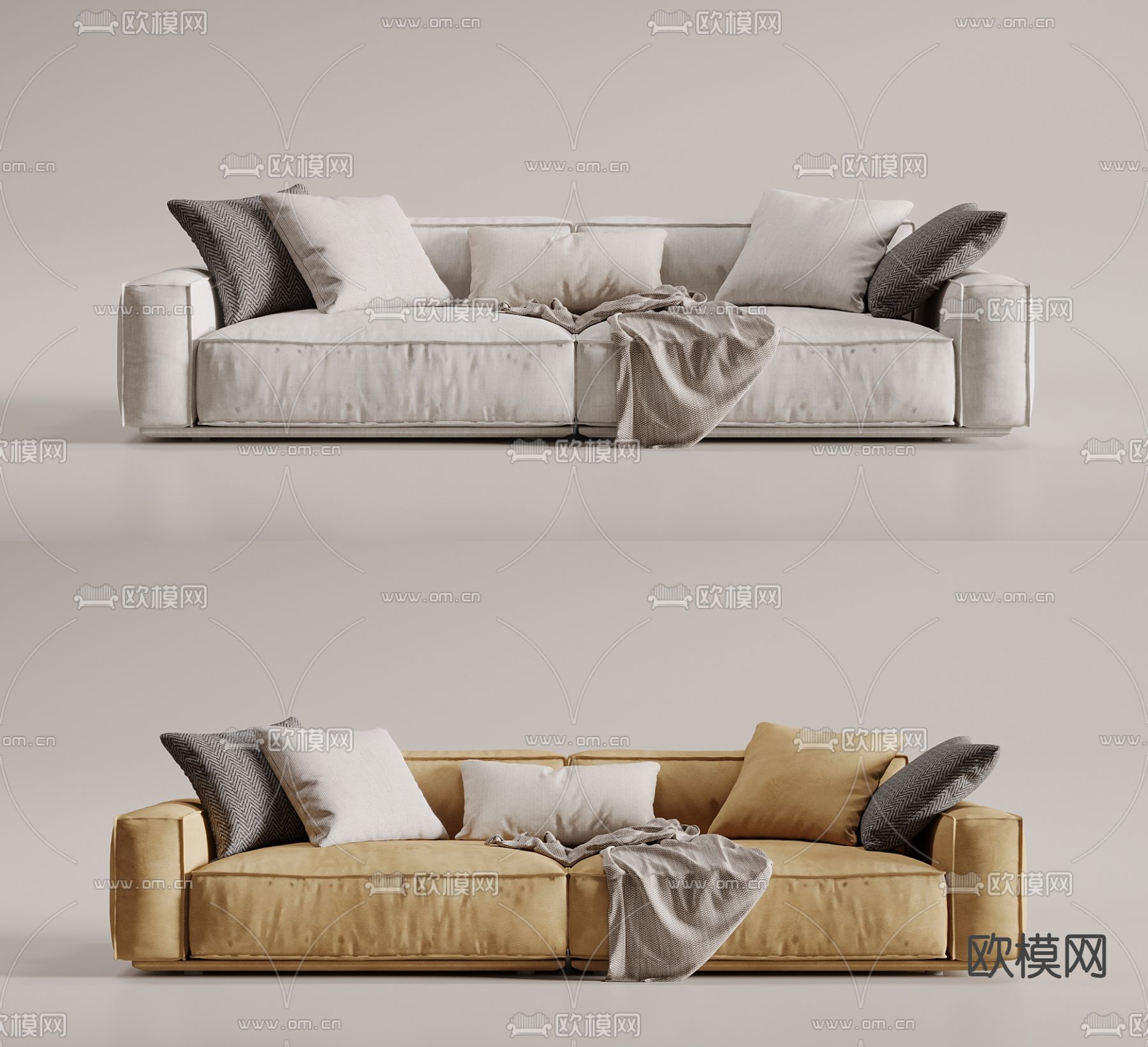 双人沙发3d模型下载