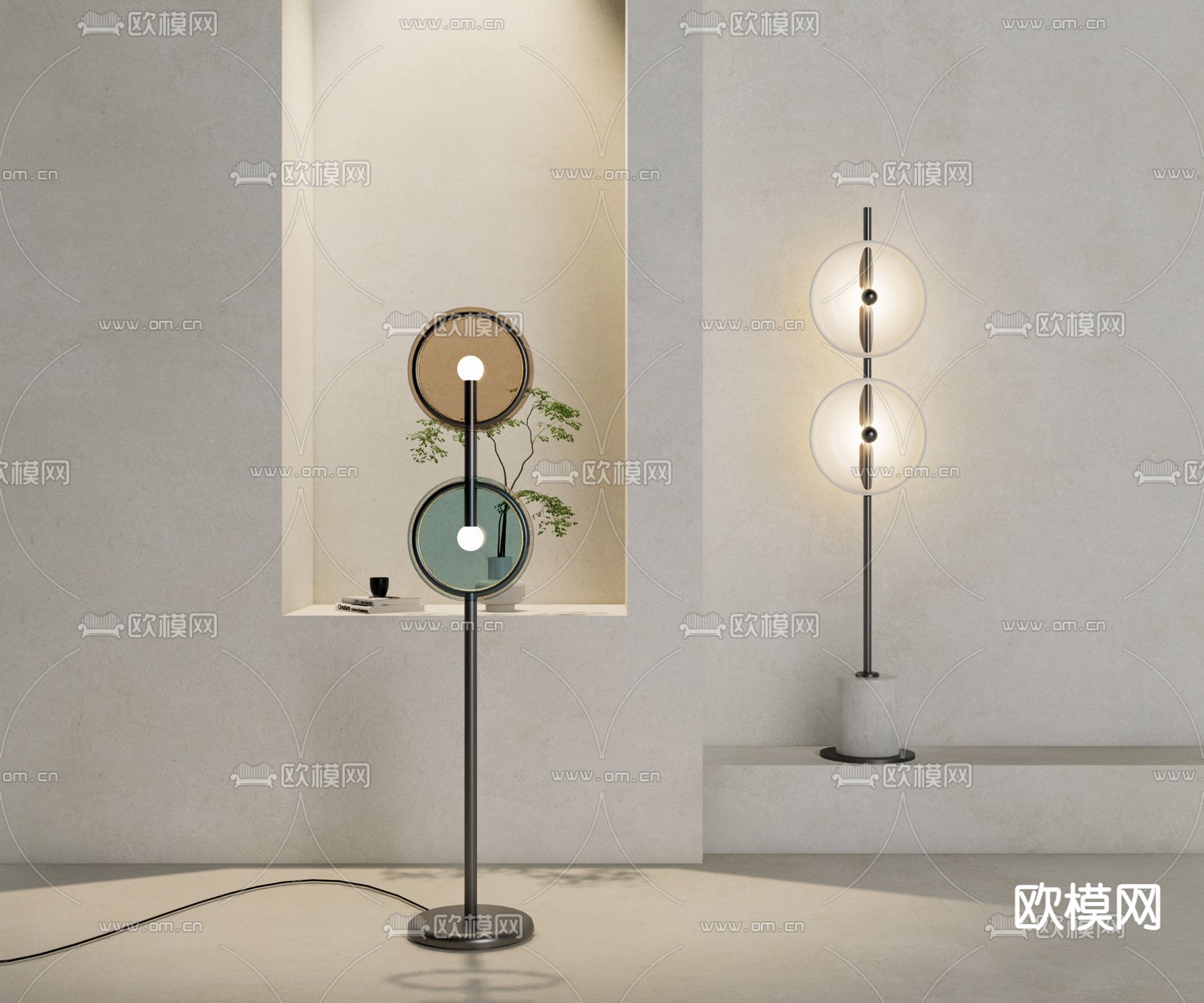 创意落地灯3d模型下载