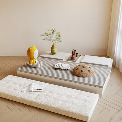  现代飘窗坐垫 抱枕 垫子su模型 