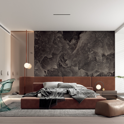  Minotti 现代卧室su模型 
