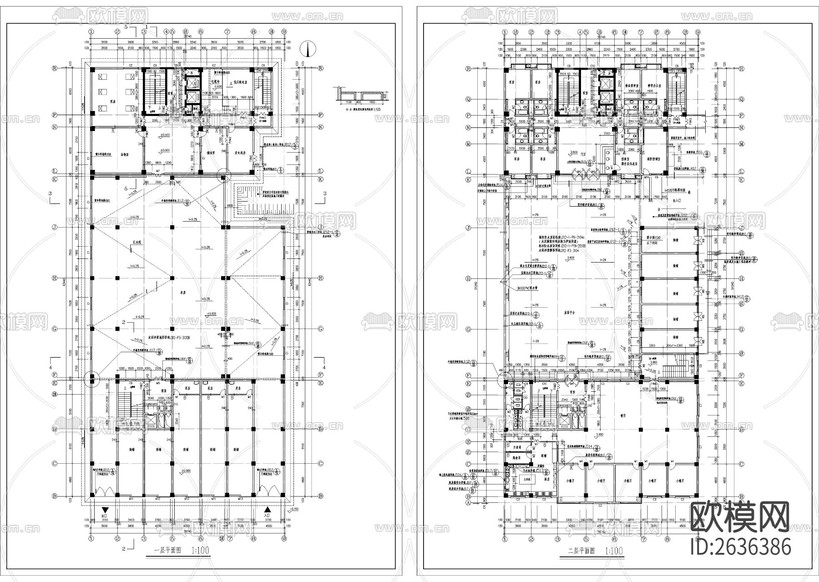賓館全套建筑CAD施工圖下載(渲染圖6)