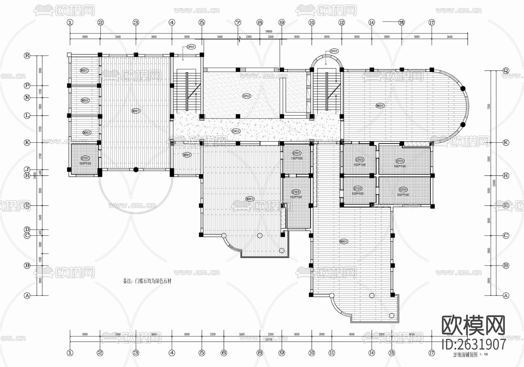 幼儿园室内cad施工图下载（渲染图5）