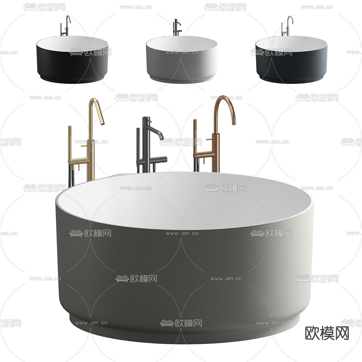 浴缸3d模型下载（渲染图1）