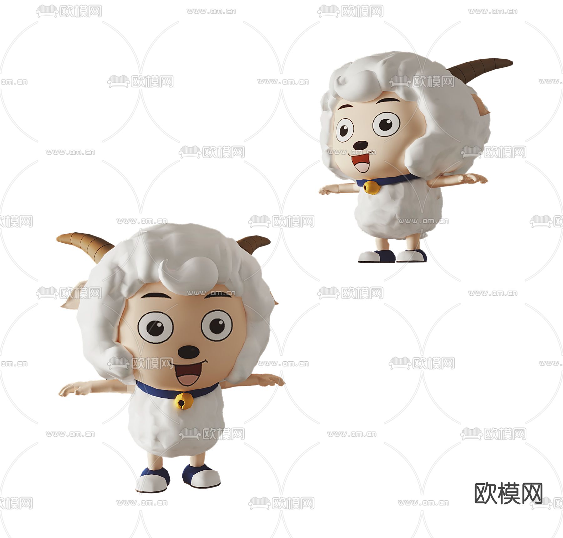 喜羊羊 潮玩 玩偶 玩具 公仔3d模型下载