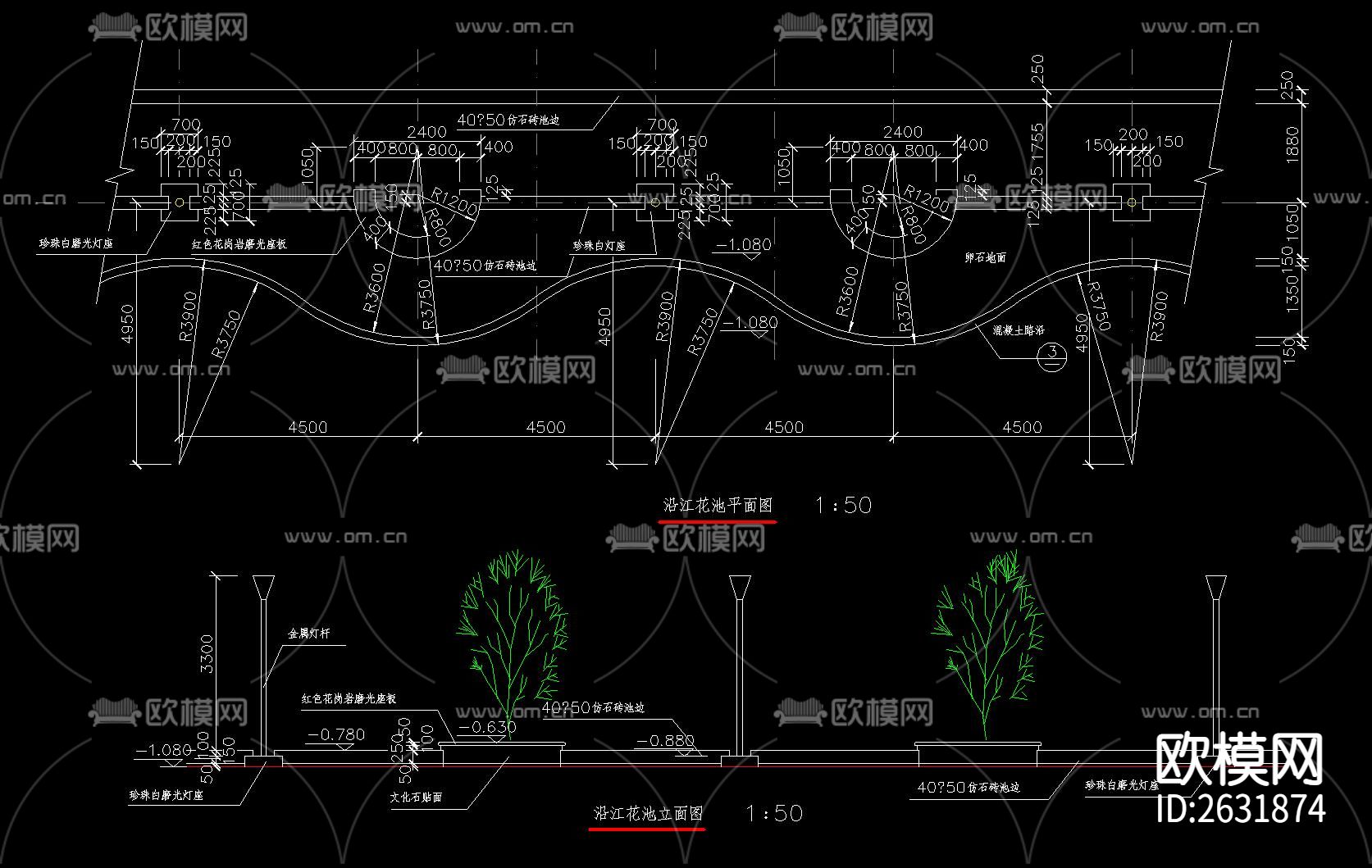 花池CAD节点大样下载（渲染图6）
