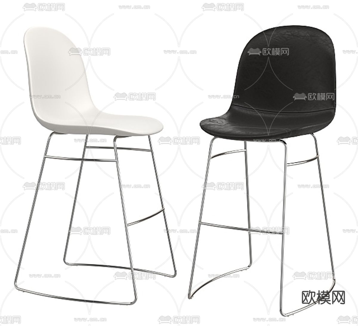 Calligaris 吧台椅3d模型下载