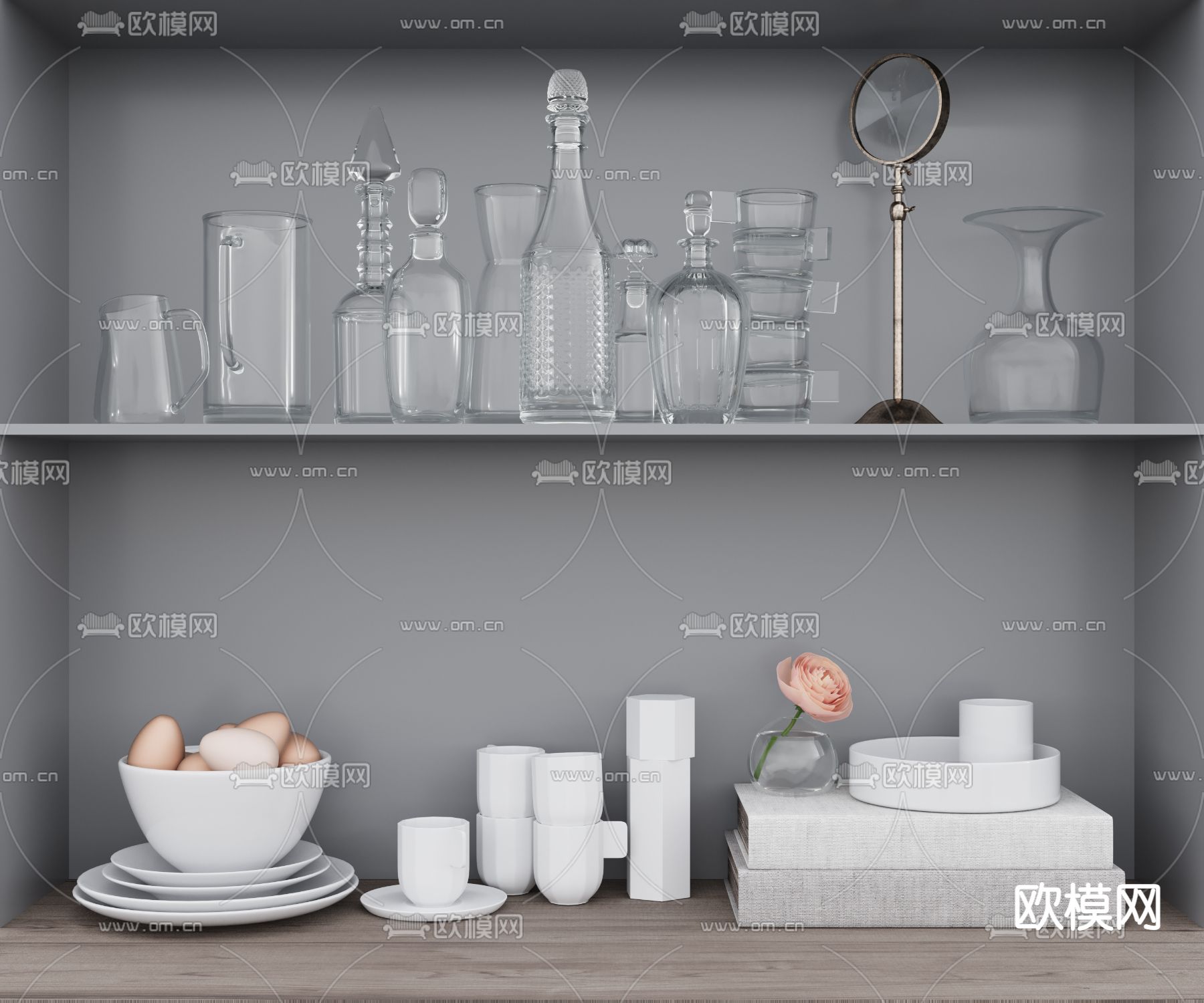 厨房用品 调味食品3d模型下载