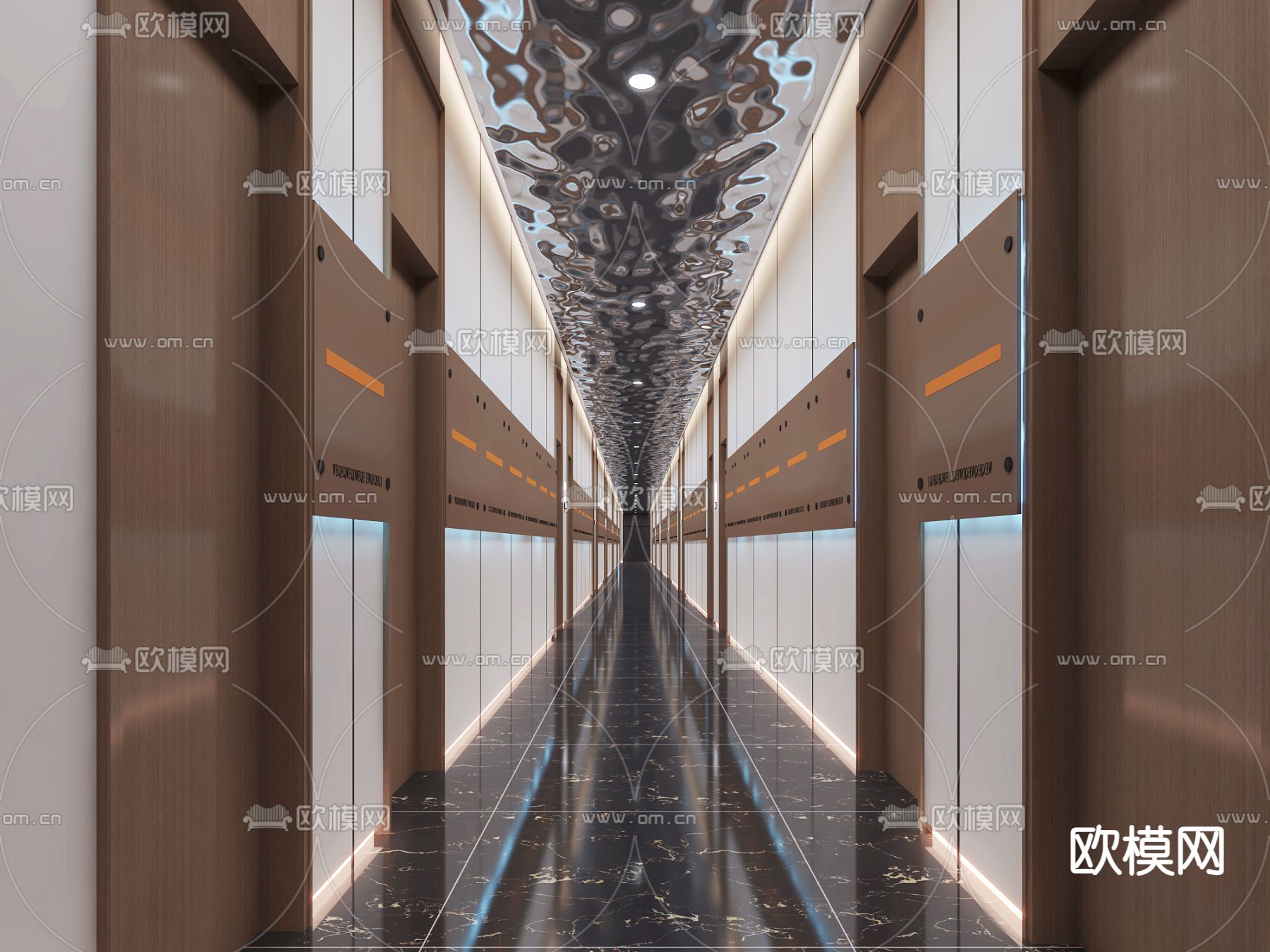 酒店过道 走廊3d模型下载_ID14082702_3dmax免费模型-欧模网