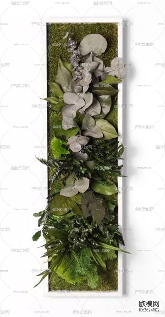 植物墙贴图下载