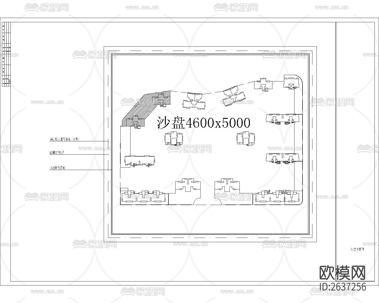 欧式售楼部沙盘CAD节点大样下载（渲染图2）