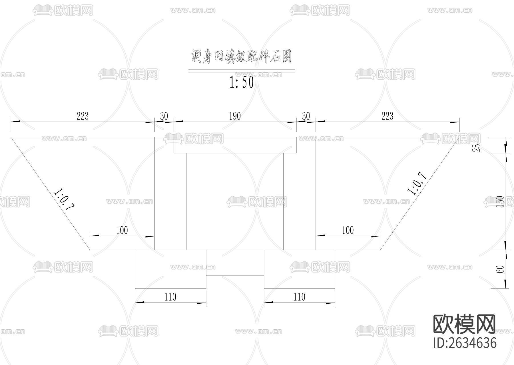 涵洞图CAD节点大样下载（渲染图3）