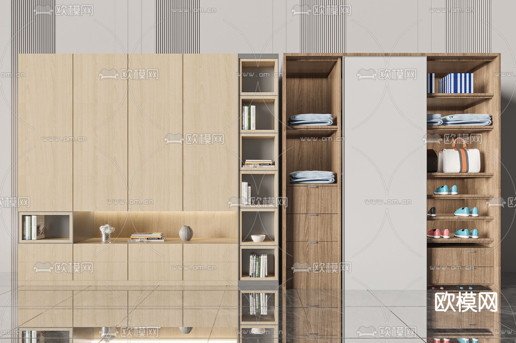 衣柜 衣橱3d模型下载