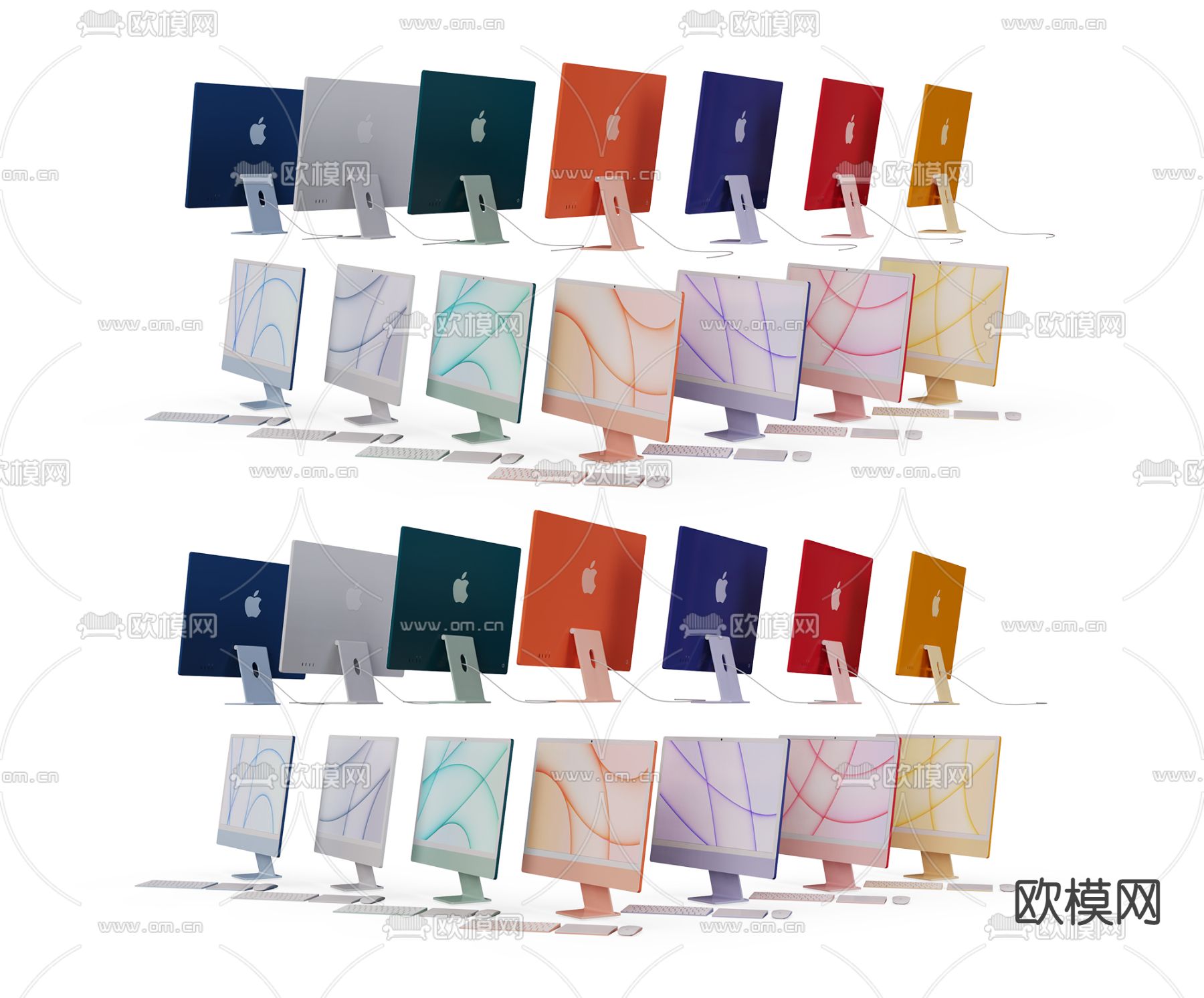 苹果电脑3d模型下载