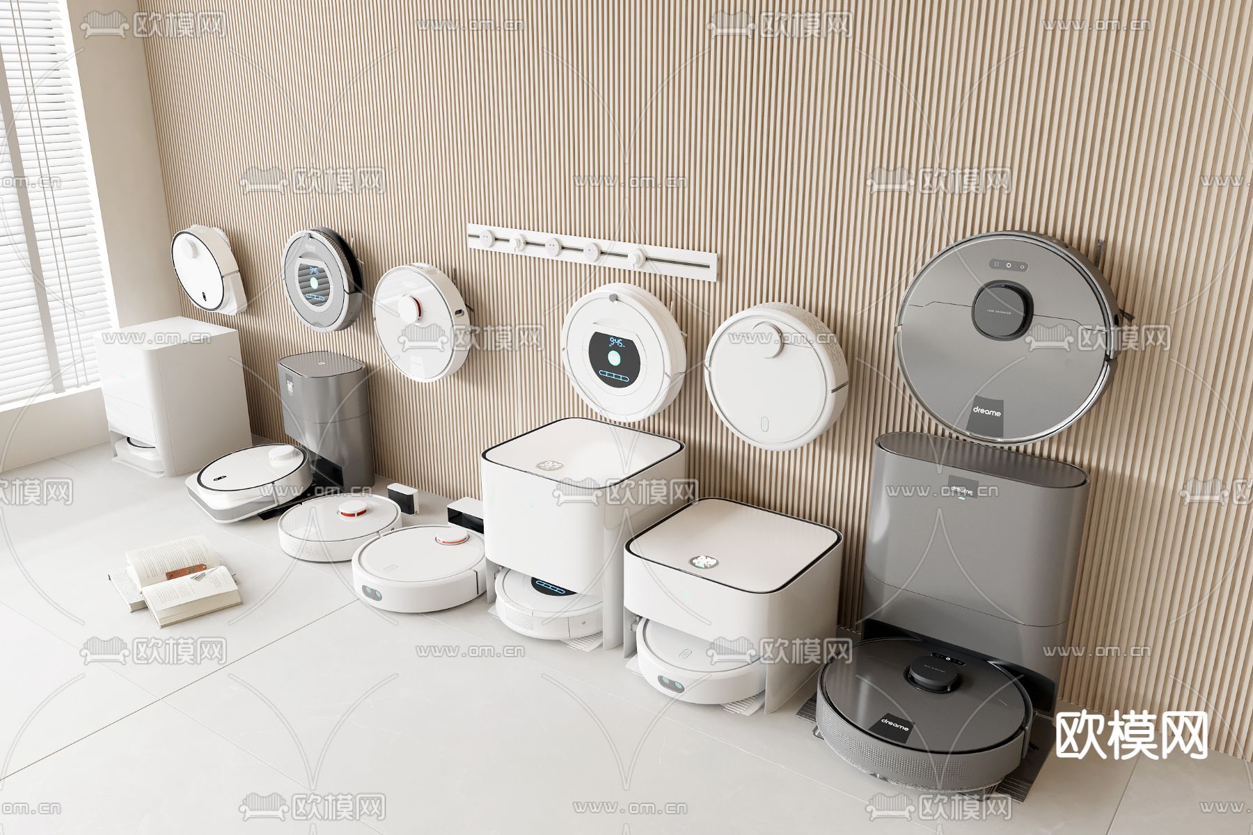 扫地机器人3d模型下载