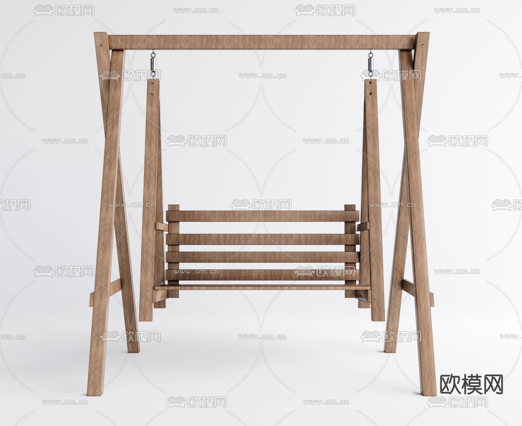 现代秋千椅 摇椅su模型下载（渲染图1）