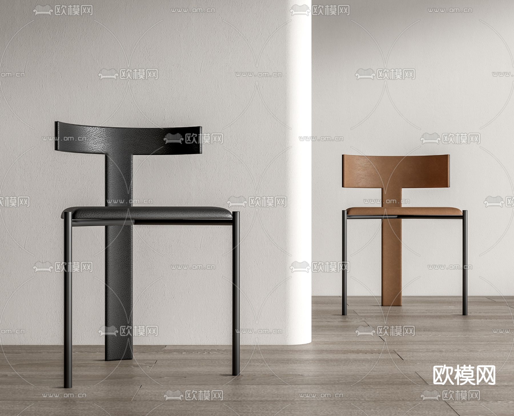 Baxter 餐椅 椅子su模型