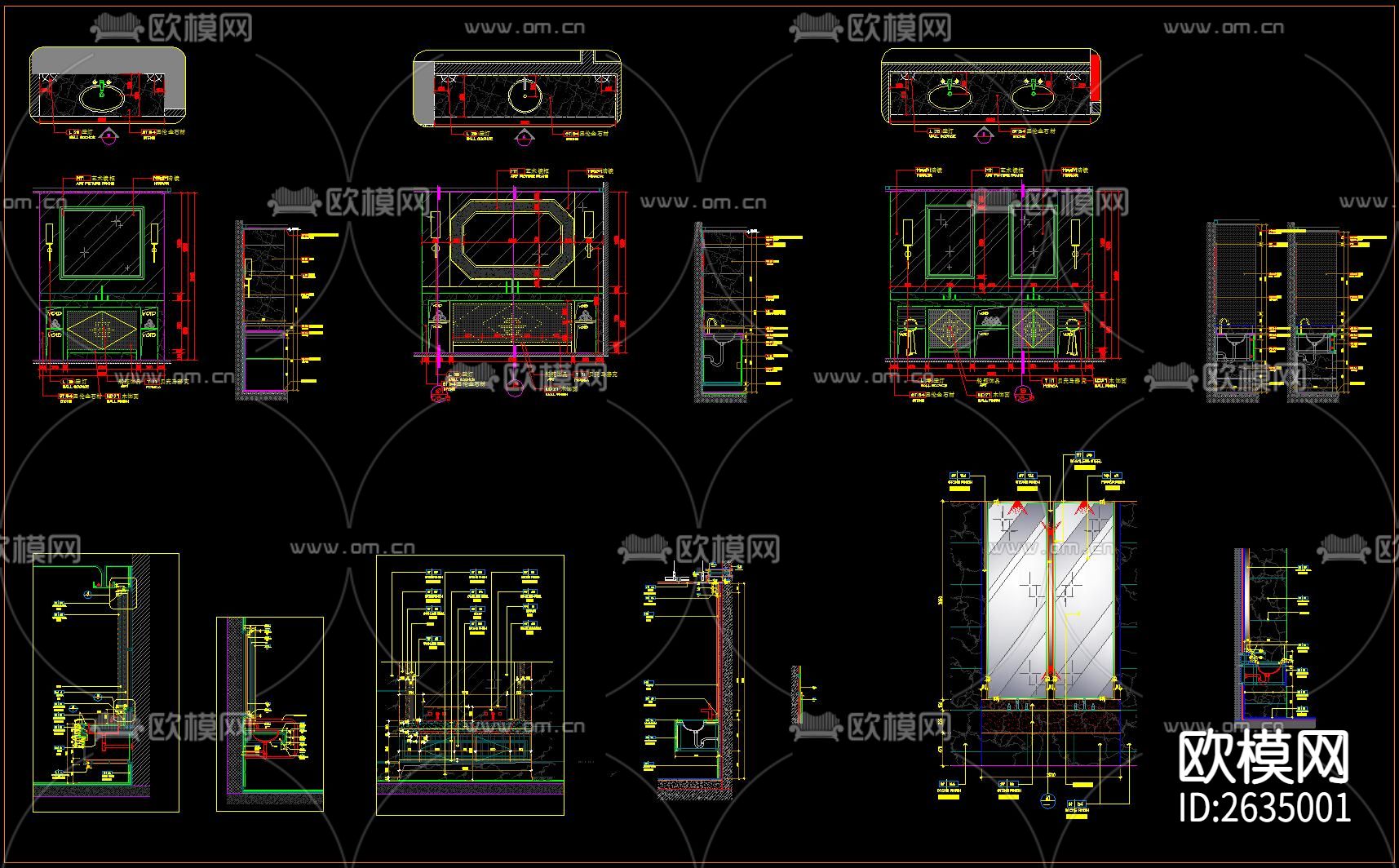 卫生间节点大样下载（渲染图9）